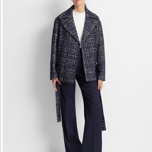 Club Monaco textured wrap coat
